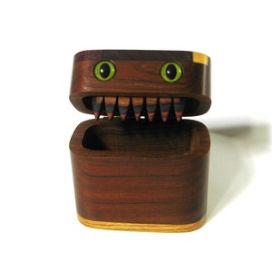 Creature Trinket Box Made Of Four Woods image 1