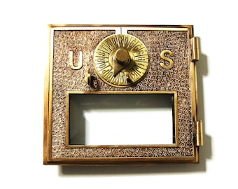Post Office Box 1896 Door Combination Lock Bevel Glass Window