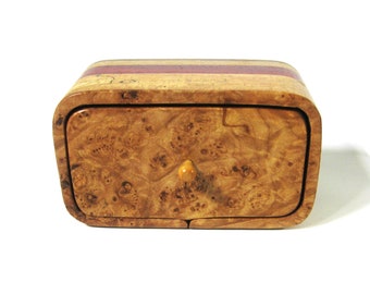 Maple Burl Treasure Drawer Box Made Of Five Woods