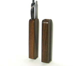 Magnetic Pen, Pencil Holder Made Of Walnut  Wood