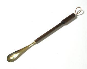 Shoehorn Long Reach Made of Walnut Hardwood