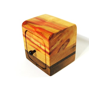 Trinket Box Made Of  Three Woods With Drawer