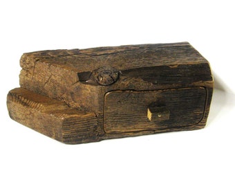 Barn Wood Treasure Box With Drawer And Secret Drawer