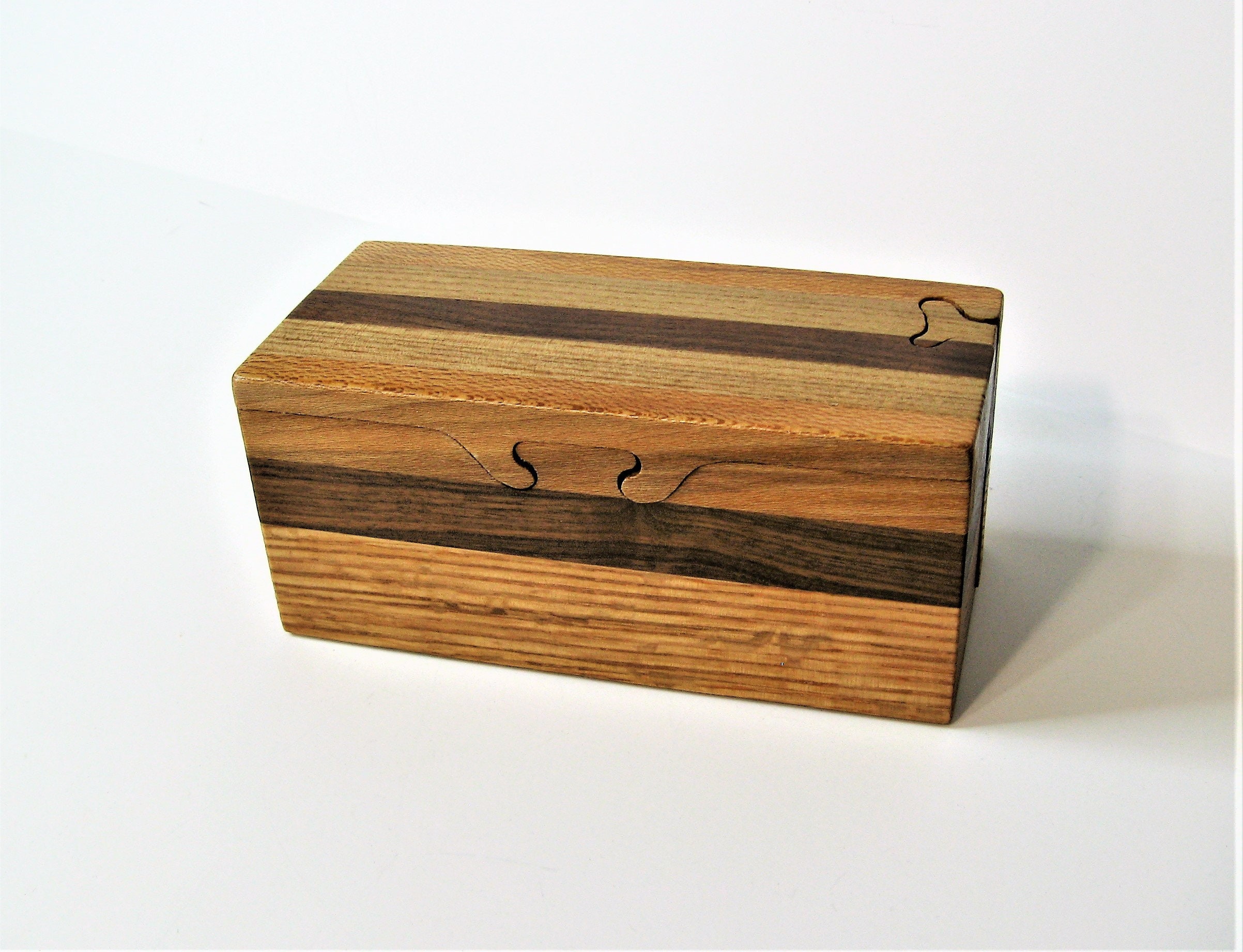 Puzzle Box Made of Four Woods With Two Compartments -  Denmark