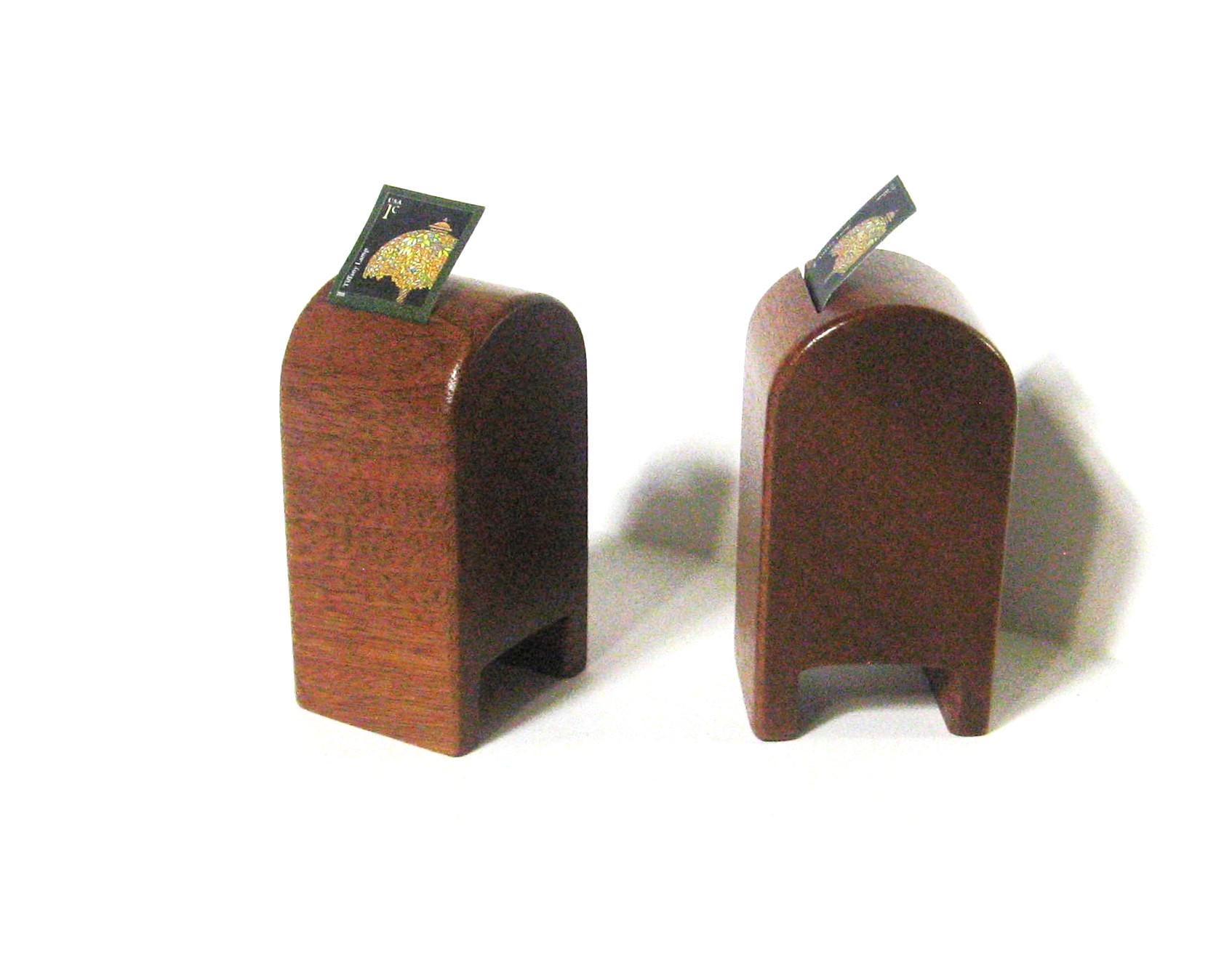 Stamp Dispenser Made Of Mahogany Hardwood