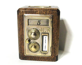 Post Office Box Door Bank with a Dual Dial lock Circa 1886