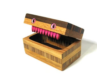 Creature Treasure Box Made Of Six  Woods