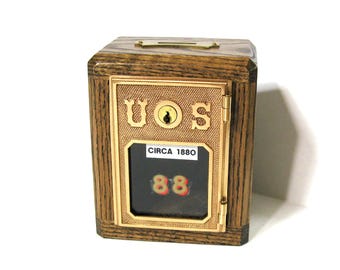 Post Office Bank 1880 Door with Two Keys