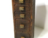 Barn Wood Treasure Box with Five Drawers and Two Secret compartments