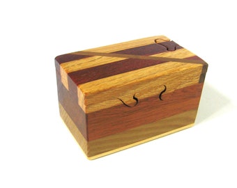 Puzzle Box Made Of Six woods