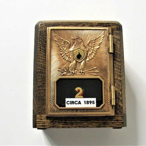 Post Office Box 1895 Door Bank Safe Antique Door With shops Two Keys