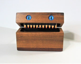 Creature Treasure Box Made Of Four Woods