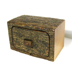 Barn Wood Oak Treasure  Box With Hidden Compartment