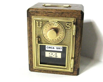 Post Office Box 1897 Door Bank Safe with Glass Window