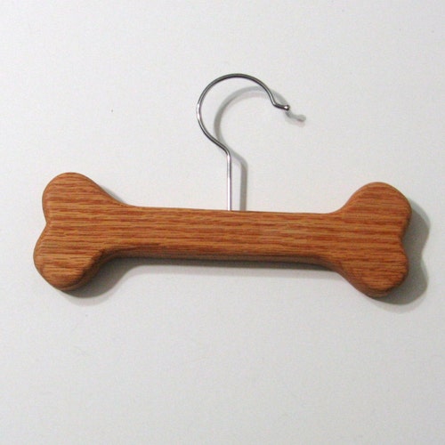 Dog Bone Clothes Hanger Made of Oak Wood Etsy