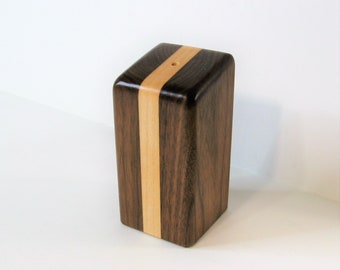 Large Toothpick Dispenser Made Of Walnut And Maple Woods