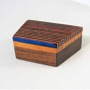 Trinket Box Made Of Three Woods