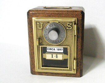 Post Office Box 1897 Door Bank Safe with Glass Window
