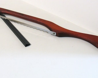 Bread Knife Made Of Red Padauk Wood