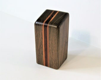 Large Toothpick Dispenser Made Of Walnut Cherry And Red Padauk Woods