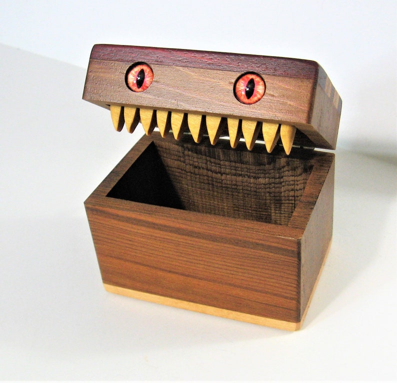 Creature Trinket Box Made Of Seven Woods image 1