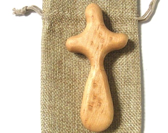 Comfort Cross Made Of Birds Eye Maple Wood
