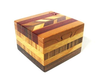 Large Puzzle Box Made Of Seven woods