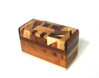 Puzzle Box Made Of Six woods