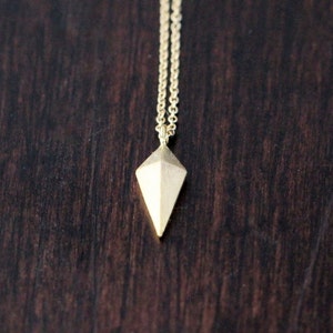 Arrowhead Charm Layering Necklace, Dainty 14k Gold Filled or Sterling Silver,  Minimalist Gold Jewelry , Spike Triangle Pendant