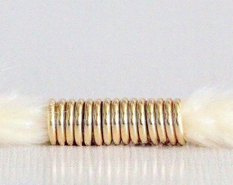 Gold Stacking Rings, Midi Adjustable Comfort Band, Stackable Knuckle Ring, Gold Rose or Silver
