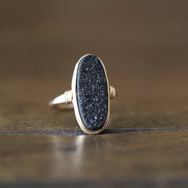 Etsy Black Gold Ring Etsy