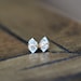 Herkimer Diamond Studs Stud Earrings Minimalist Post April Birthstone 14K Gold Filled Rose Sterling Silver - Seen On The Small Things Blog 