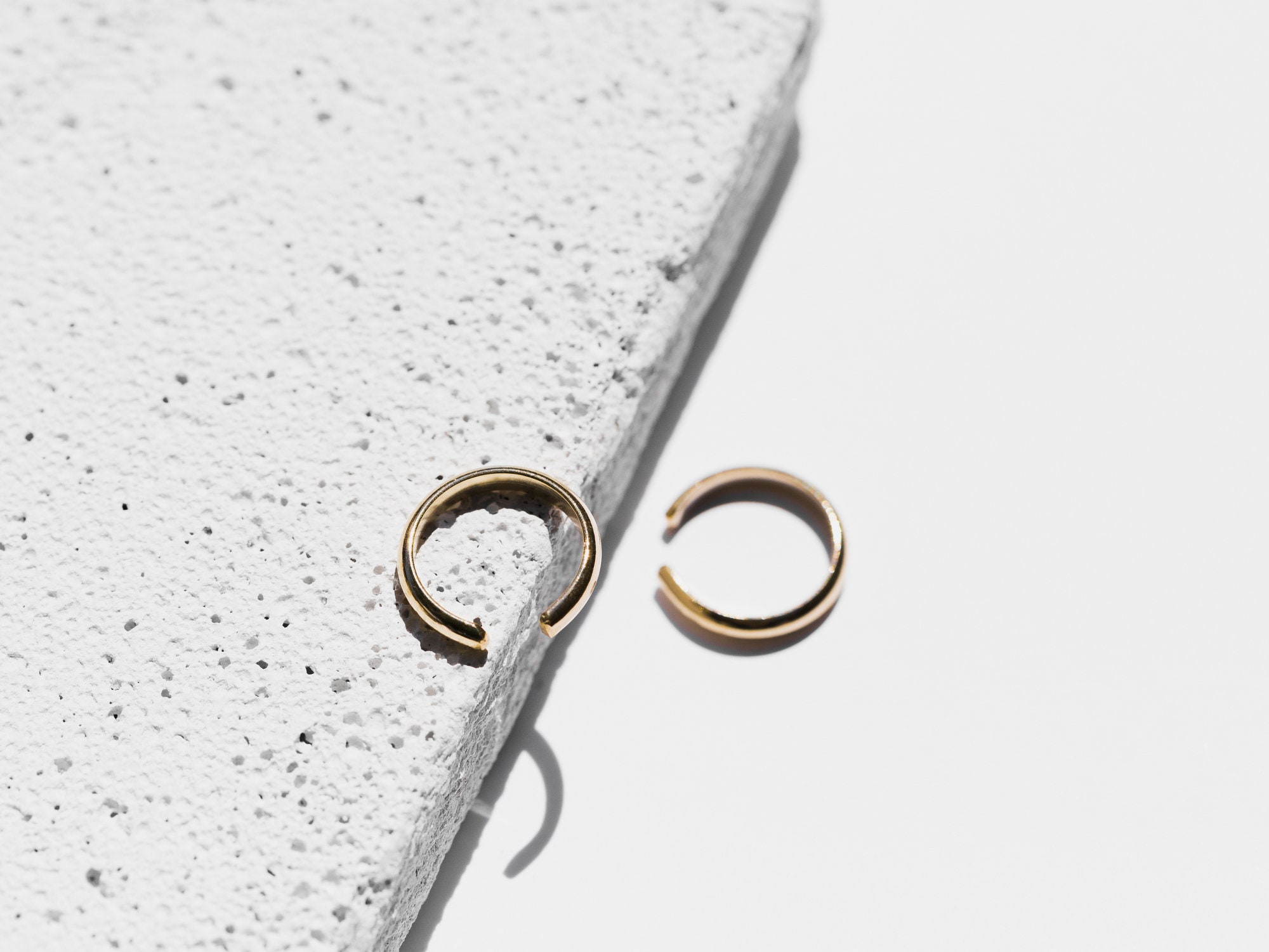 Gold Ear Cuff Small Adjustable Stackable Minimalist Ear Etsy