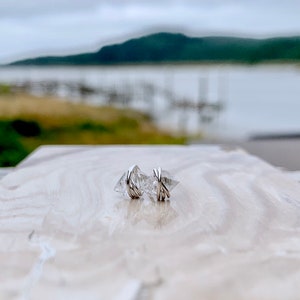 Herkimer Diamond Studs Stud Earrings Minimalist Post April Birthstone 14K Gold Filled Rose Sterling Silver Seen On The Small Things Blog Sterling Silver