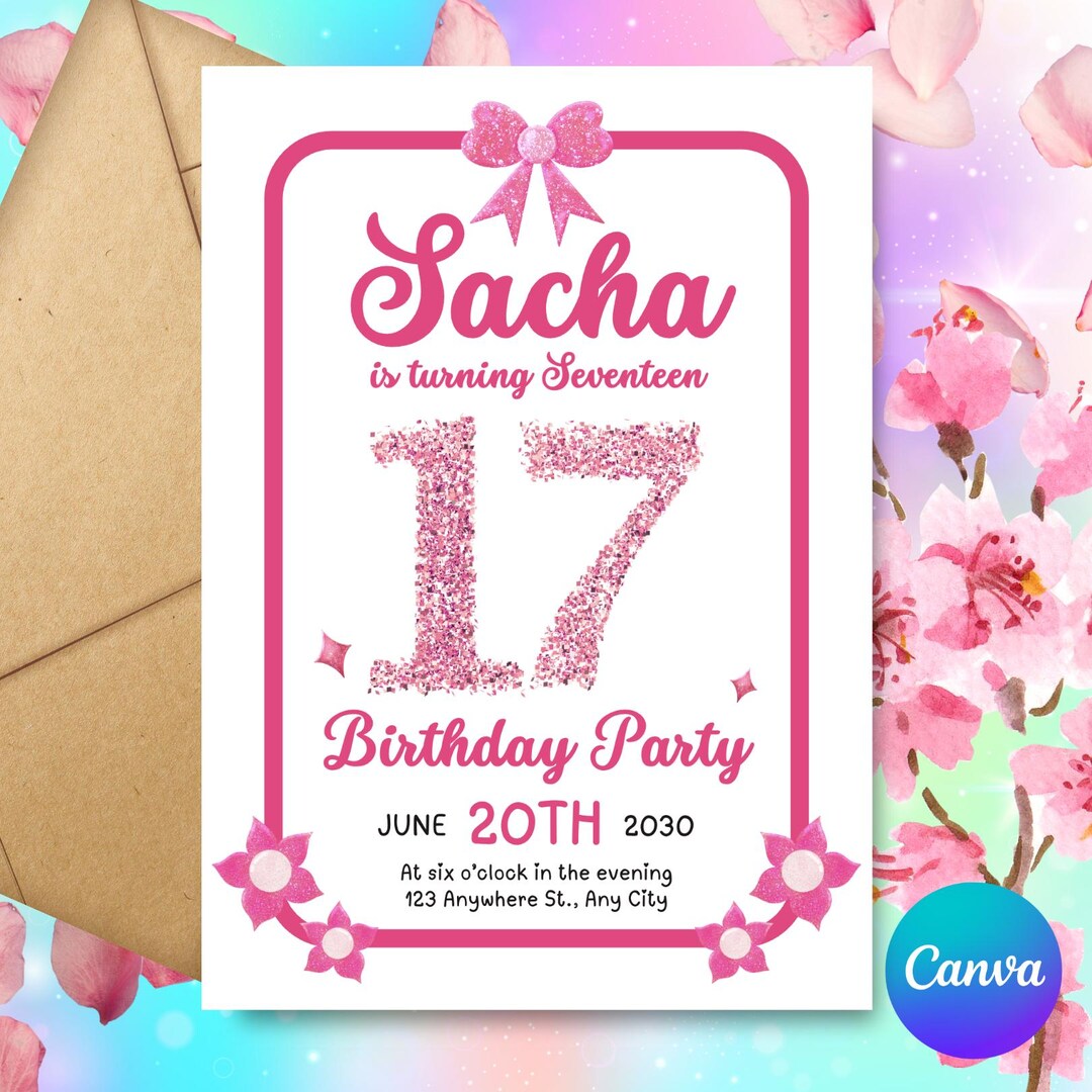 pink-glitter-17th-birthday-invitation-template-sparkle-sweet