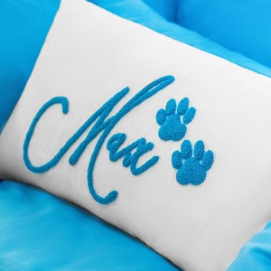 Custom Pet Pillow, Embroidery Pillow, Personalized Pet Pillow, Custom Dog Pillow, Memory Pillow, Memorial Gift,  Personalized Pet Lover Gift