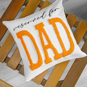 Almohada con aguja de punzón, regalo para el Día del Padre, cojín bordado, idea de regalo de cumpleaños para papá, regalo para papá, regalos para hombres, regalo personalizado