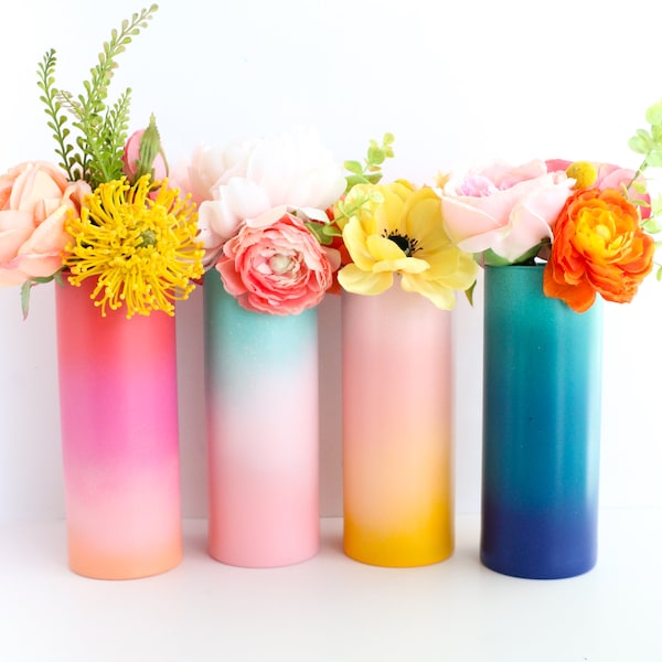 Gradient Ombre Flower Vase - Choose your color