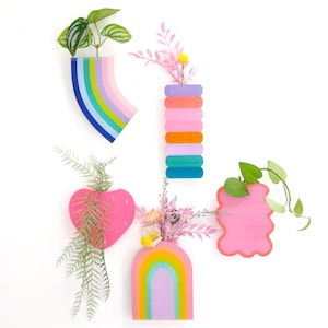 Acrylic colorful propagation planters - continued
