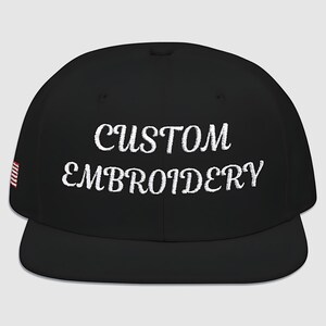 Custom Text Logo Embroidered Hat, Sorority Fraternity Hat, Gift For Bride, Bachelorette, Fathers Day Gift, Personalized Hat, Custom Caps