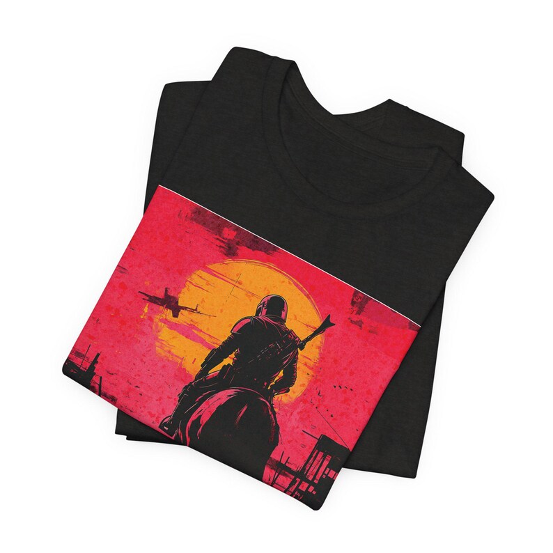 Mandalorian T-Shirt, Mando T-Shirt, Mandalorian Tee Mandalorian Shirt, Mando Shirt, Star Wars, Mando, Space Cowboy image 2