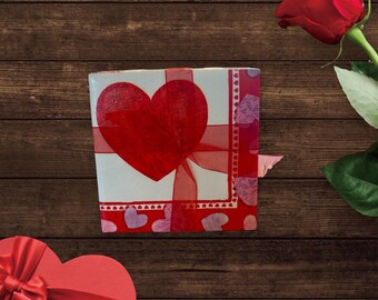 Posavasos con forma de corazón (juego de 4)