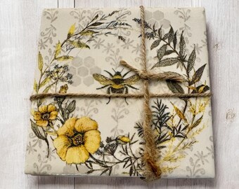 Posavasos con forma de abeja (juego de 4)