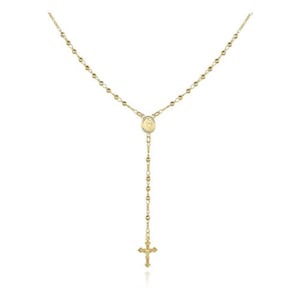 Virgin Mary Rosary 18K Gold Plated