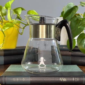 Midcentury Corning 4 Cup Atomic Starburst Coffee Carafe