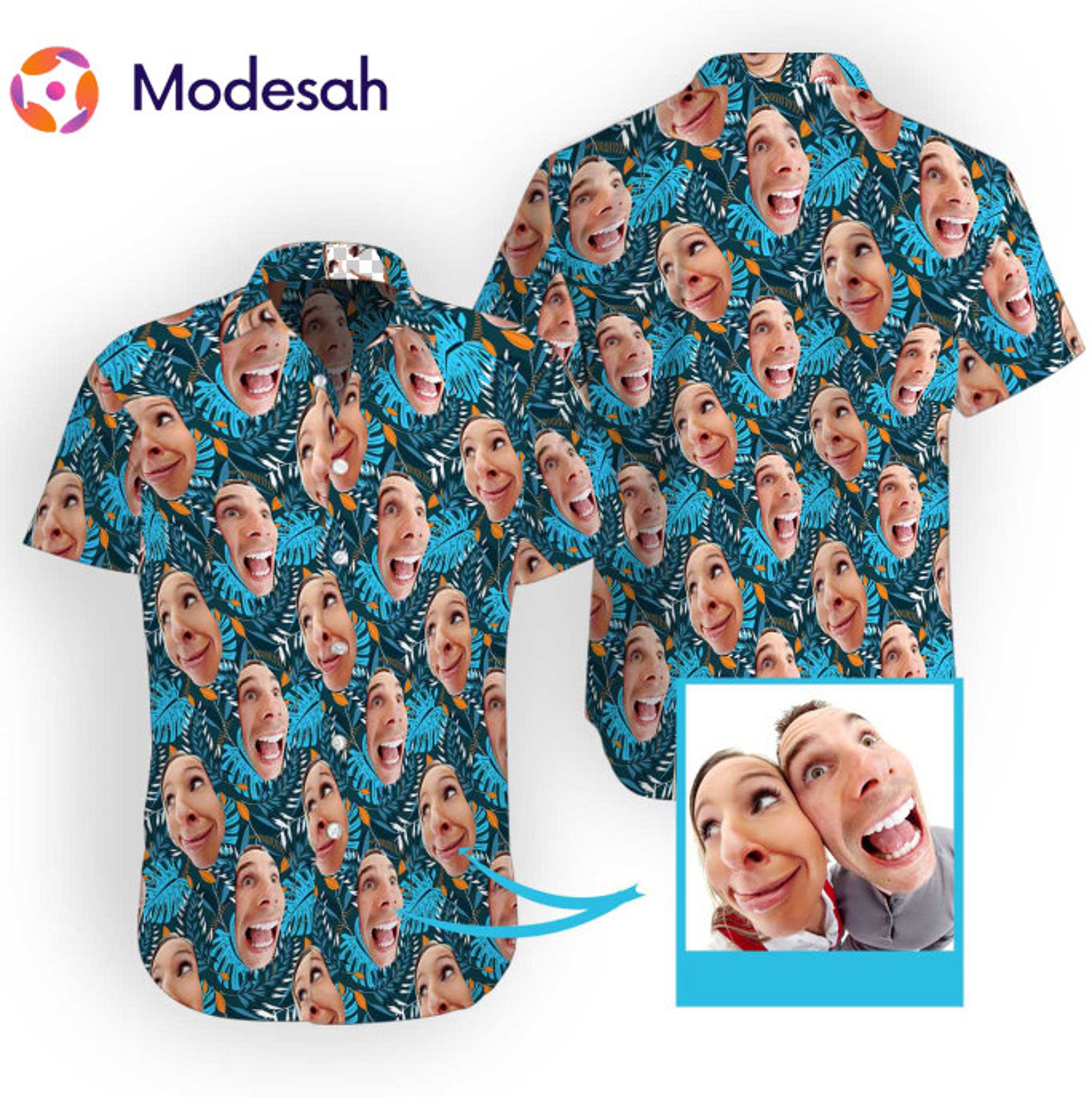 Discover Personalized Photo Hawaiian Shirt, Custom Photo Beach Shirt