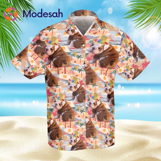 Personalized Photo Hawaiian Shirt, Custom Photo Beach Shirt