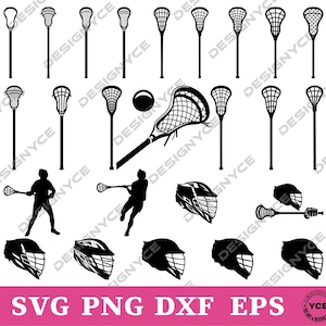 Lacrosse Stick SVG, Lacrosse Stick Vector, Silhouette, Cricut file, Clipart, Cuttable Design, Png, Dxf & Eps Designs.