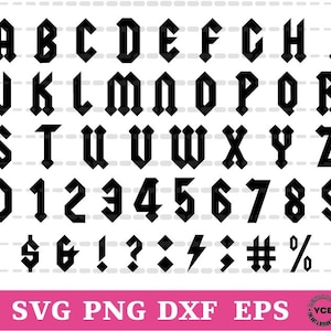 Rock Vector Font SVG, Rock Vector Font Vector, Silhouette, Cricut file, Clipart, Cuttable Design, Png, Dxf & Eps Designs.
