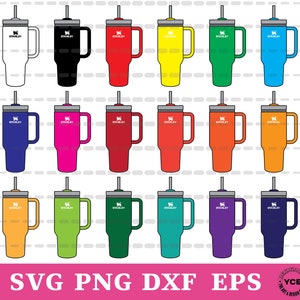 Stanley inspired Cup SVG, Stanley inspired Cup Vector, Silhouette, Cricut file, Clipart, Cuttable Design, Png, Dxf & Eps Designs.
